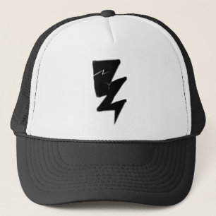 Casquette criqué de camionneur de boulon de foudr