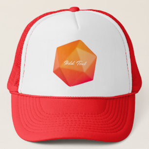 Casquette Cristal Orange Super Chapeau Fantastique de Style