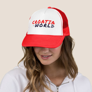 Casquette CROATIEvs MONDE Rouge