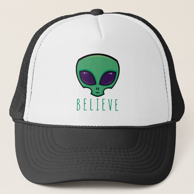 Casquette Croire la tête de l'Alien (Devant)