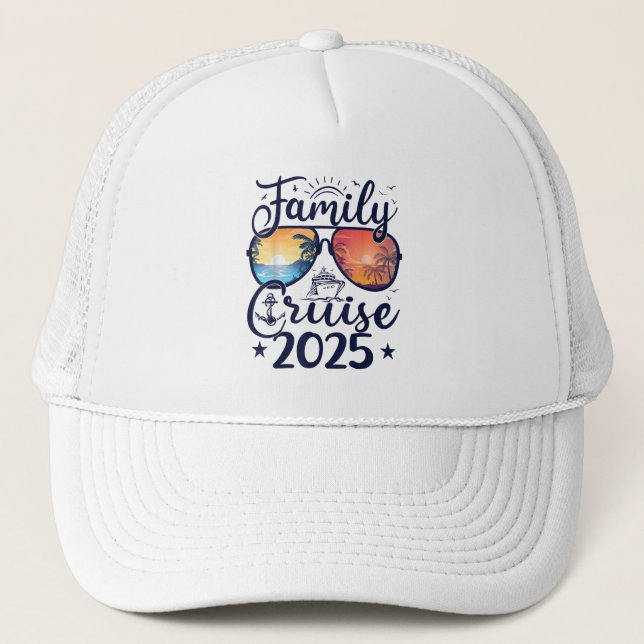Casquette Croisière en famille 2025 Vacances estivales Famil (Devant)