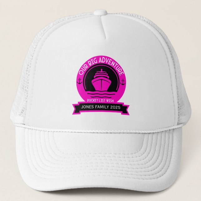 Casquette Croisière Liste de regroupements (Devant)