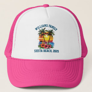 Casquette Croisière Personnalisée Palm Rose Beach Reunion fa