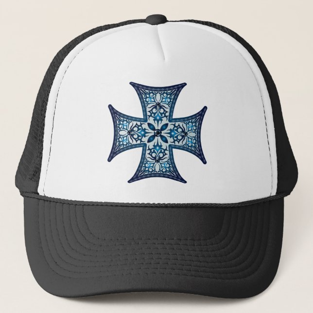 Casquette Croix bleue maltaise (Devant)