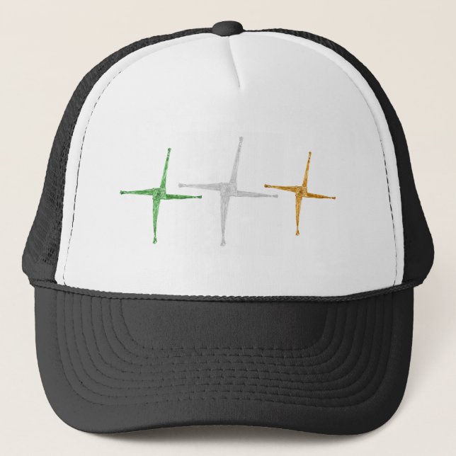 Casquette Croix de St Bridget, jour de St Bridget, Irlande, (Devant)