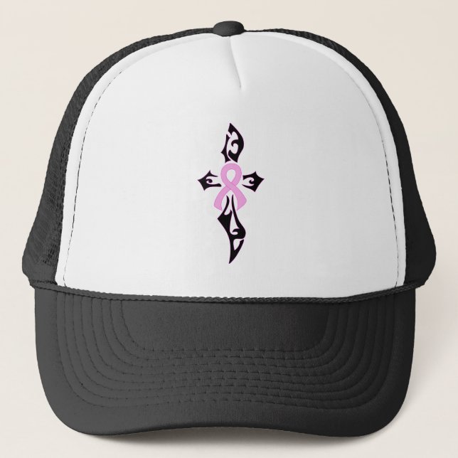Casquette Croix du cancer du sein (Devant)