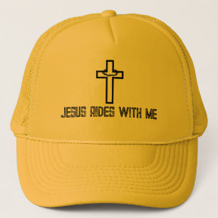 Casquette Croix épines Jésus se déplace avec moi