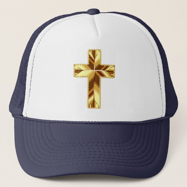 CASQUETTE CROIX SAINTE EN OR (Devant)