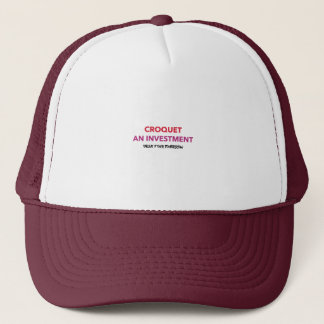 Casquette croquet d'un investissement, dirigez votre demain