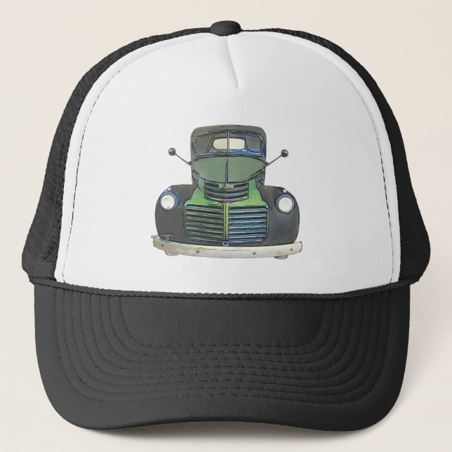 Casquette Croquis de camion antique 1947 (Devant)