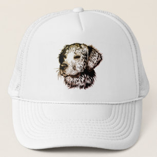 Casquette Croquis de chiot marron