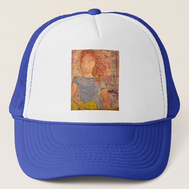 Casquette croquis de sable de guitare acoustique (Devant)