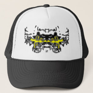 Casquette Croquis de tigre (Jaune 2)