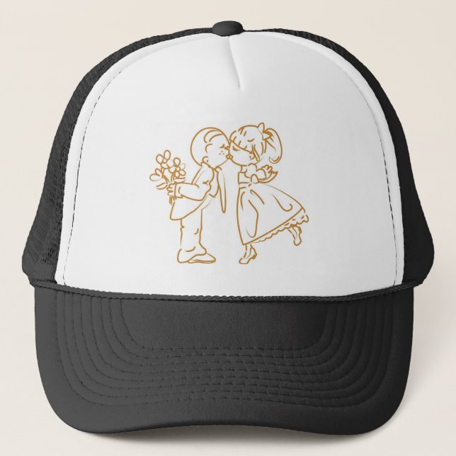Casquette Croquis Kissing Couple (Devant)