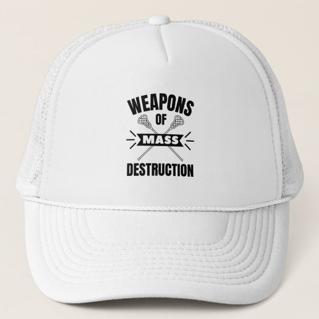 Casquette Crosse : Armes de destruction massive. (Devant)