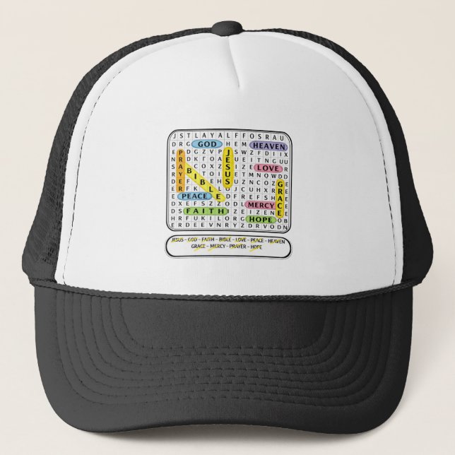 Casquette Crossword Puzzle - Christian (Devant)