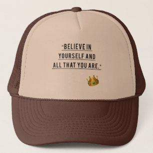 Casquette "Croyez en vous - Motivationnel brodé