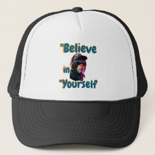Casquette "Croyez en Vous  T-Shirt Foncé de Base 