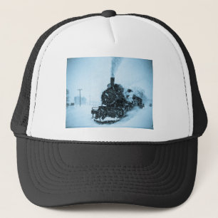 Casquette Cru bloqué par la neige de train
