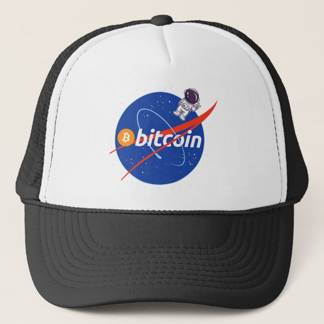 Casquette Crypto spatial astronaute Bitcoin tendance (Devant)