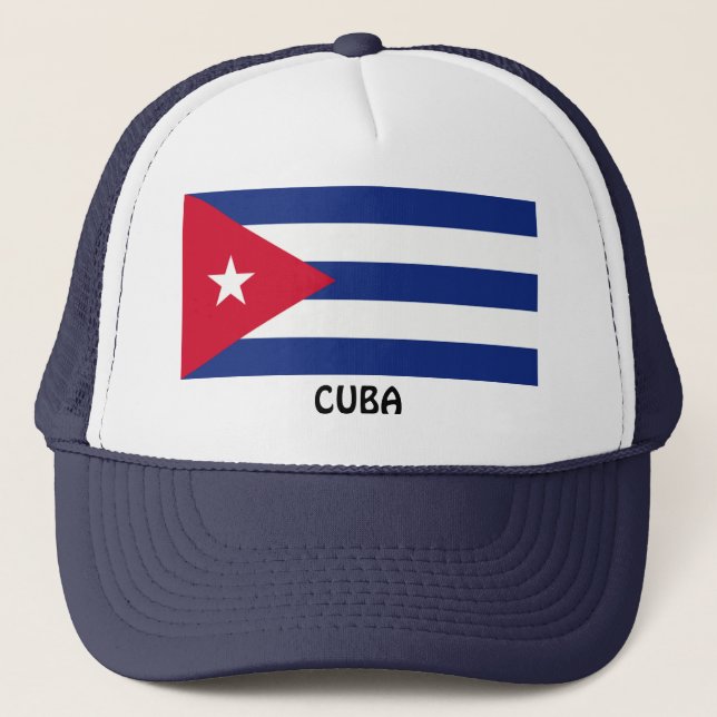 Casquette CUBA : Drapeau cubain (Devant)