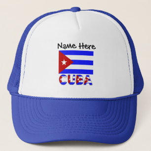 Casquette Cuba et Cuba Drapeau clair Bleu Personnalisé Camio