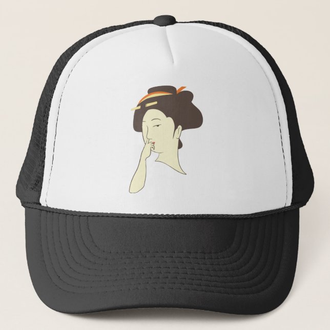 Casquette Cueillette de nez de geisha (Devant)