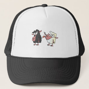 Casquette cueillette sur le dessin humoristique sur les mout
