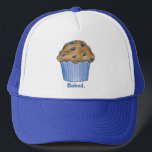 Casquette Cuisine à base de bleuet Muffi Petit déjeuner Alim<br><div class="desc">Créé à partir d'une illustration marqueuse originale et présentant un muffin aux bleuets frais. Cette conception est également disponible sur d'autres produits. Ne vois-tu pas ce que tu cherches ? Vous avez besoin d'aide pour la personnalisation ? Contactez Rebecca pour avoir quelque chose conçu pour vous.</div>