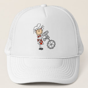 Casquette Cuisinier Bonhomme Allumette Mélangeant les Chapea