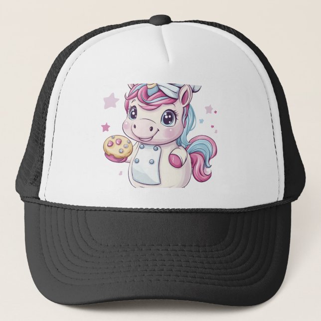 Casquette Cuisinier Boulanger Licorne (1) (Devant)