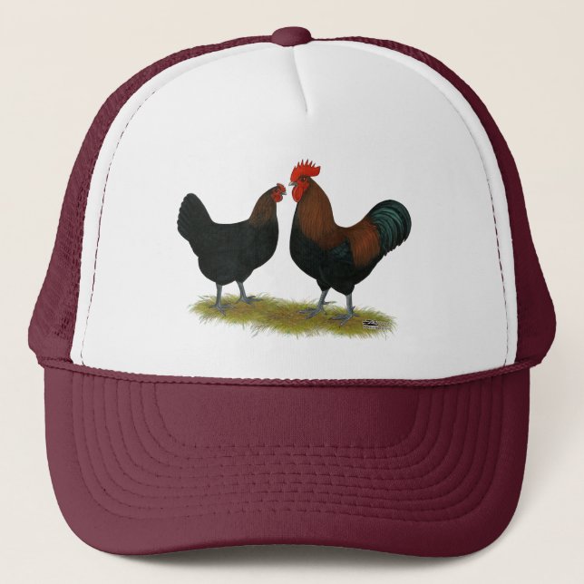 Casquette Cuivre noir des Marans (Devant)