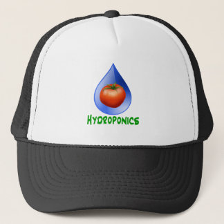 Casquette Culture hydroponique-Tomate, texte vert, baisse