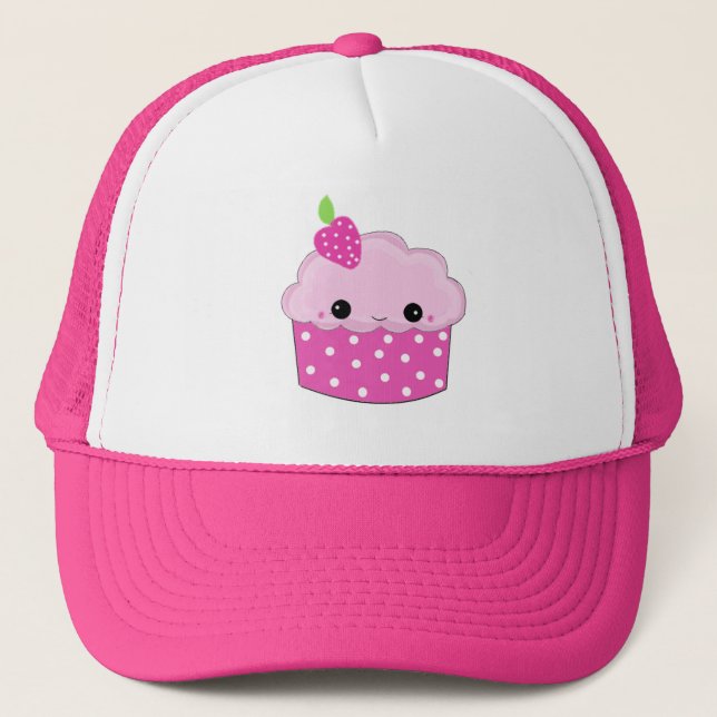 Casquette Cupcake rose (Devant)