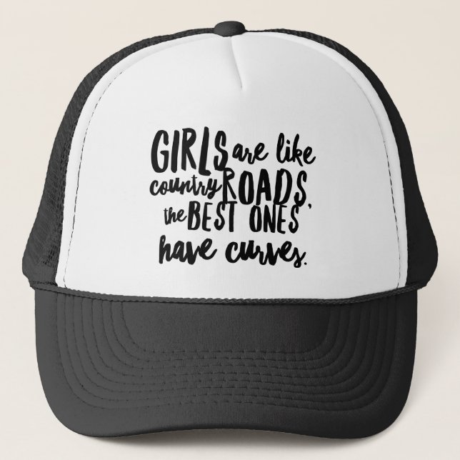 Casquette Curvy Girls n' Country Roads Trucker Hat (Devant)