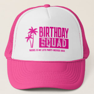 Casquette Custom 15th 20th 30th 4th 50th 60 Birthday Squad