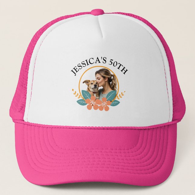 Casquette Custom 20th 30th 40th 50th 60th 70 Birthday Squad (Devant)