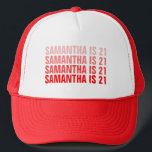 Casquette Custom 21st 30th 40th 50th 60th Birthday Squad<br><div class="desc">Custom 21st 30th 40th 50th 60th Birthday Squad Trucker Chapeau</div>