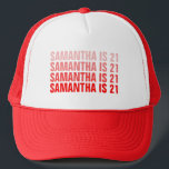 Casquette Custom 21st 30th 40th 50th 60th Birthday Squad<br><div class="desc">Custom 21st 30th 40th 50th 60th Birthday Squad Trucker Chapeau</div>
