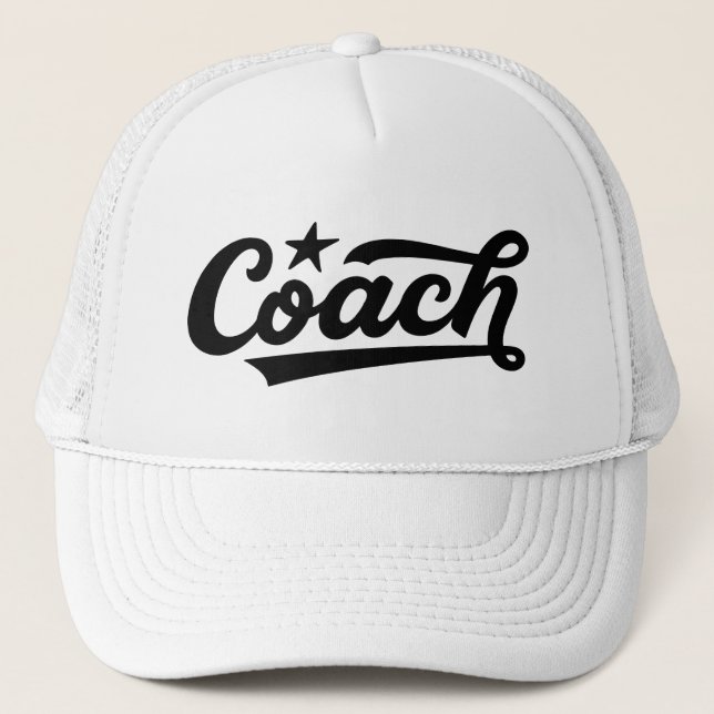 Casquette Custom Coach Trucker Hat – Personalized Team Logo  (Devant)