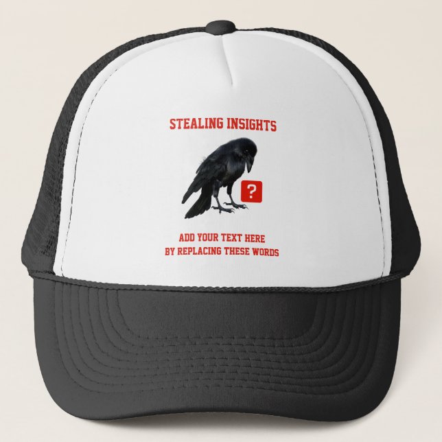 Casquette Custom Crow Business Intelligence Analyst (Devant)