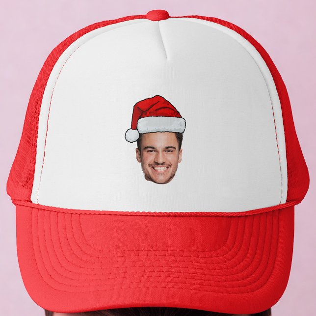 Casquette Custom Face Photo Santa Hat Christmas (Créateur téléchargé)