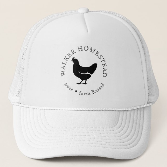 Casquette Custom Farm Logo Business Promotional Trucker Hat (Devant)