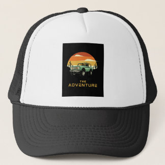 Casquette Custom Foam Trucker Hat, White and Black