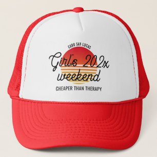 Casquette Custom Girls Trip Retro Sunset Girls Week-end 2025