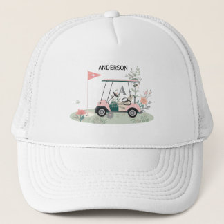 Casquette Custom Golf Cart Hat with Name & Flag Design