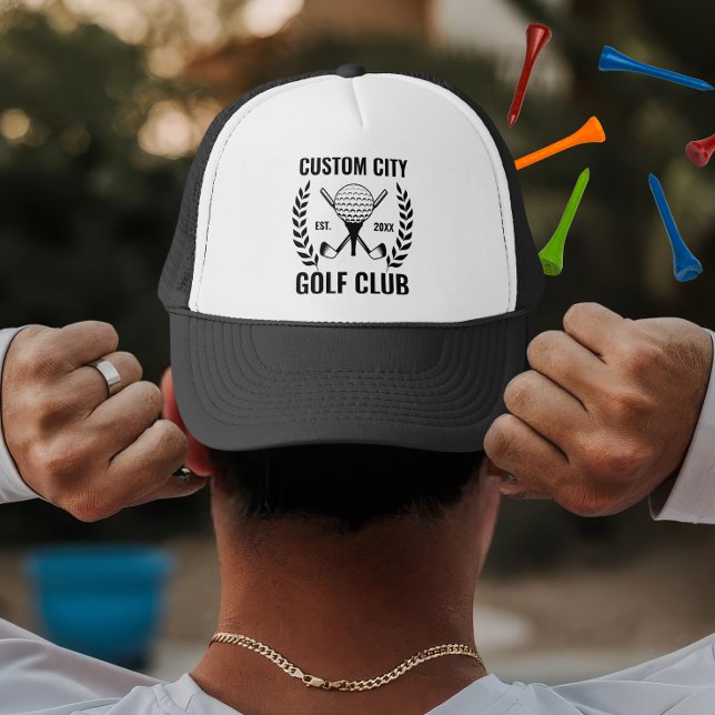 Casquette Custom Golf Club & City Name Cadeau pour Golf (Créateur téléchargé)