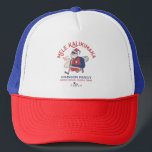 Casquette Custom Mele Kalikimaka Père Noël Noël hawaïen<br><div class="desc">Célébrez Noël avec une touche tropicale ! Ce t-shirt Custom Mele Kalikimaka présente un Père Noël décontracté en chemise hawaïenne et des lunettes de soleil, portant une planche de surf. Personnalisez-le avec votre nom de famille, votre destination hawaïenne préférée et votre année. Parfait pour ajouter des vibes d'île à vos...</div>
