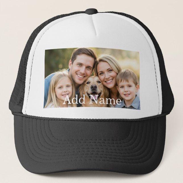Casquette Custom Photo and Text Personalized  (Devant)