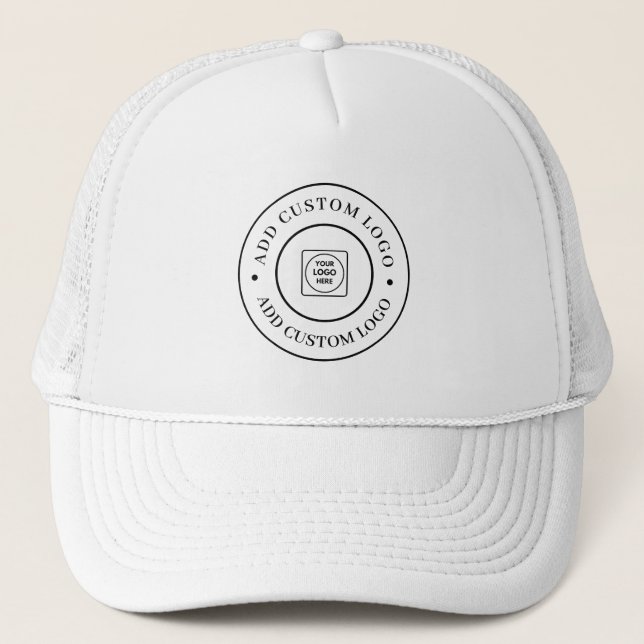 Casquette Custom Simple Logo Text Your Business Trucker  (Devant)